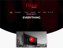 Tablet Screenshot of fusiondigital.co.za